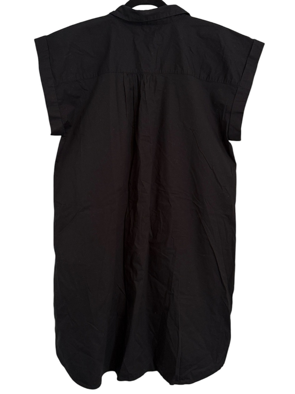 Loft Black Button Down Short Sleeve Casual 96% Cotton Dress NWT - Picture 6 of 7